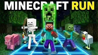 Minecraft Run Immersive Interactive Warm Up |Challenge |Viral Interactive Game |Run from the Creeper