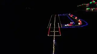 180ft Christmas Light Santa landing runway
