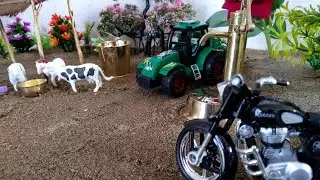 DIY how to make animal food | house of animals | mini hand pump | mini farmer life | wood work