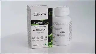 Meibotan Probiotics Supplement 3 Strains with 90 Billion CFU For Men & Women with Prebiotics