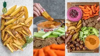 Healthy Baked Mojo Fries + Vegan Super Bowl Party Platter #SSVHealthy2018