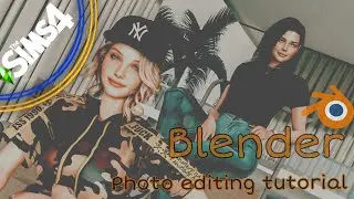 The Sims 4 Blender Photo Editing Tutorial. Process and final result. Charlie and Rowan.
