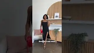 Nothing to wear? Try this | Midi Dress Outfits | www.shopthestyledistrict.com
