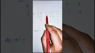 Short Trick to Find Adjoint Of a Matrix 3&times;3  #uppalmathematics
