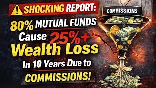 ⚠️ Shocking Report: 80% Mutual Funds Cause 25%+ Wealth Loss in 10 Years Due to Commissions l Direct 