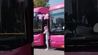 pink bus service karachi #busservice #womenempowerment