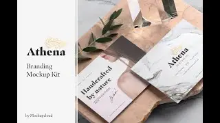 Athena Branding Mockups kit Stock Graphics Download