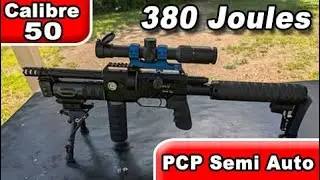 Carabina PCP Calibre 50 semi autom&aacute;tica mais forte do mundo Review