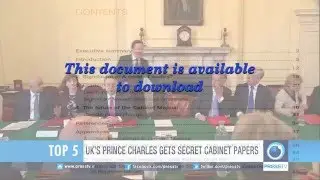 Prince Charles given copies of confidential cabinet papers