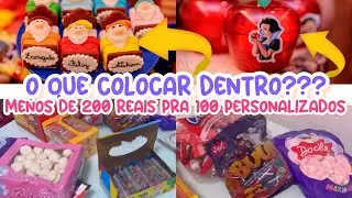 O QUE COLOCAR DENTRO DE PERSONALIZADOS DE LUXO DE ACRÍLICO GASTANDO POUCO TEMA BRANCA DE NEVE