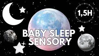 Baby Sleep Sensory 🌚 | Calm Night Visuals & Baby Sleep Music | 1.5 HOUR