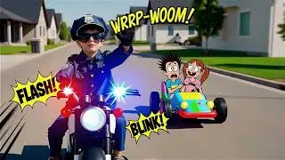 Tiny Hero Patrol! 🚓 A Comic Adventure for Kids #kids #funforkids #comicstyle #creativekids #funny 