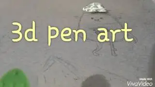 3d pen art candy human | арт 3д ручкой конфетный человечек