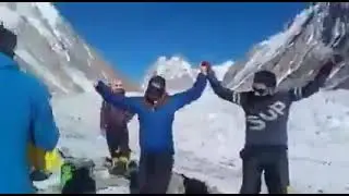 Sadpara at Basecamp before moving towards K2 summit.