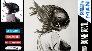 Drawing Bomb Devil | Anime Chainsaw Man Art & Pencil drawing Tutorial