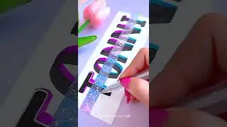 what is your name?🤔 (Comment now) #shorts #tonniartandcraft #youtubeshorts #art #satisfying