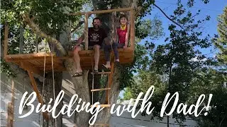 Building with kids~Tree house ladder