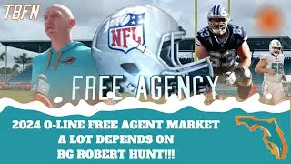 2024 Free Agent Offensive Line Market - ALOT Depends On RG Robert Hunt At This Point!!