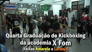 Exame para Graduação de Kickboxing - Academia X Fom (Faixas Amarela e Laranja)