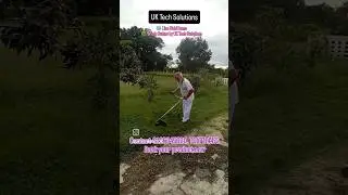 🌿 Brush Cutter Live Demo in Field | Real-Time Cutting Performance | UK Tech Solutions
