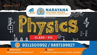 Electric Charges | Physics - Class 8th | Foundation | Narayana | #dehradun #Lecture - 3