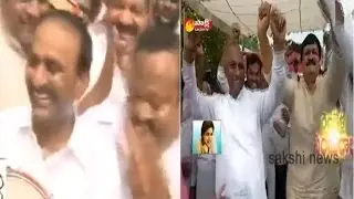 Telangana Formation Day Celebrations in Karimnagar District || TRS Leaders Dance