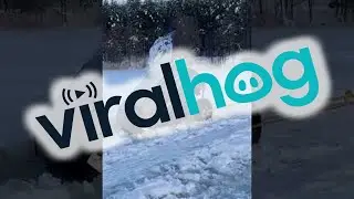 Car Collapses During Frozen Lake Recovery || ViralHog