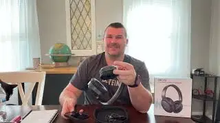 Review of Noise Cancelling Headphones, Bluetooth Headphones with Microphone 50H Playtime Wireless