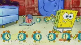 spongebob alarm clock meme