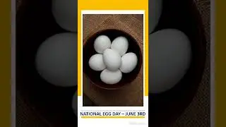 NATIONAL EGG DAY - JUNE 3RD