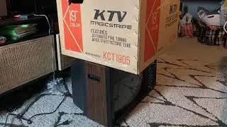Unboxing And Demonstrating 30+ Year Old CRT TV!! (KTV Magicstripe 19 inch Color TV Model KCT1905)