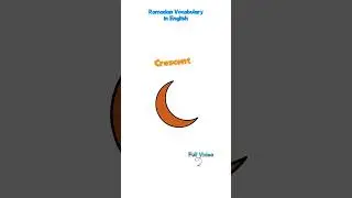 Ramadan and Islam Vocabulary in English - Crescent