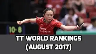 Table Tennis World Rankings | August 2017