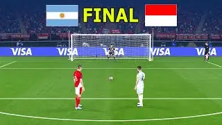 ARGENTINA vs INDONESIA - PENALTIES - FINAL   FIFA World Cup 2026 USA  All Goals  PES Gameplay