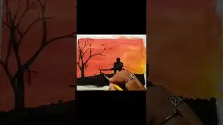 How to Draw alone boy painting 🎨🖌️ #tiktok  #alone #drawing #shorts
