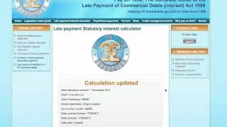 Overview Of The Advanced Late Payment Interest Calculator