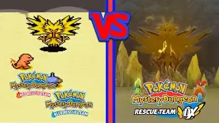 Zapdos Boss Fight Comparison! Pokemon Mystery Dungeon Rescue Team