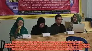 PDWA 2024 PENCEGAHAN (BULLYING) LINGKUNGAN MASYARAKAT DESA SEMANGAT DALAM  KABUPATEN BARITO KUALA