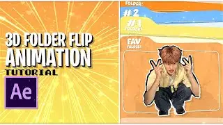3d folder flip after effects tutorial!