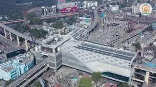 Nagpur Metro | सीताबर्डी इंटरचेन्ज आणि परिसराचा हा एरिअल व्ह्यू