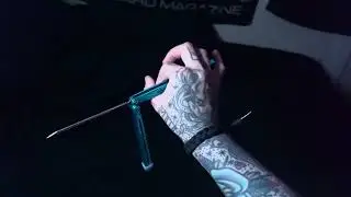 *THE EASIEST WAY* How to Reverse Fan Open butterfly knife infinite trick (Balisong flipping)