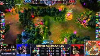 Team Dignitas vs Curse Gaming LCS Super week 10 NA 1080p HD NO Pauses :)