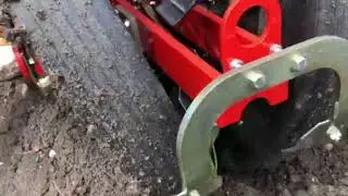 C&M (Checchi & Magli) Transplanter, UniFox model planting sweet potatoes slips OR hemp plugs