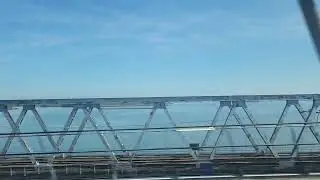Crossing the Moerdijk Bridge on the Dutch high speed route