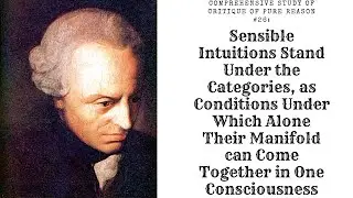 Comprehensive Study of Critique of Pure Reason #26: Sensible Intuitions Stand Under the Categories