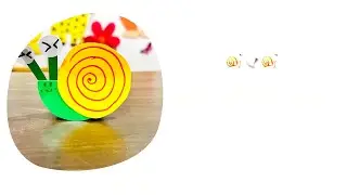 Paper Origami Snail.  🐌🐌🐌
