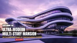 The Future of Architecture: A Dusk Encounter with Ultra-Modern Design