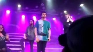 Pentatonix Glasgow 2014 - Let's Get It On (best chair girl ever)