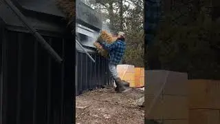 Отапливаем дом СЕНОМ!!