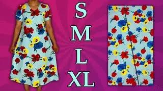✂️ Colorful Summer Dress 🌺 Easy Sewing for All Sizes!